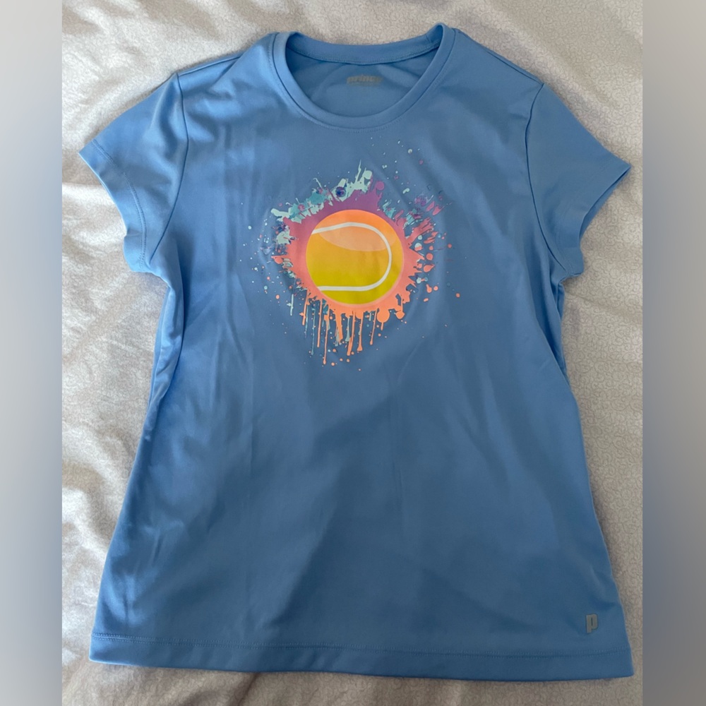 Prince girls athletic tshirt. 100% poly. Worn 3 times.